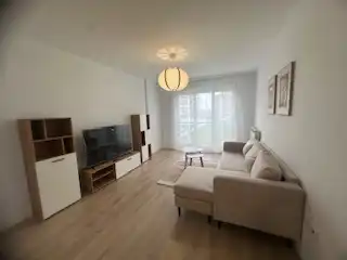 Sala d'estar de Apartament de lloguer en León Capital  amb Calefacció, Parquet i Terrassa