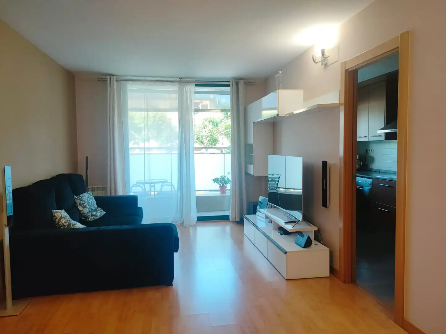 Sala de estar de Piso en venta en Sils con Aire acondicionado, Calefacción y Parquet