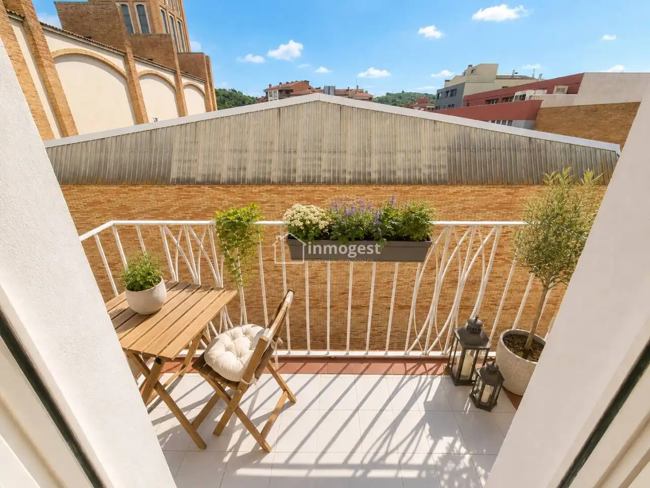 Balcony of Attic for sale in Girona  with Air Conditioner, Heating and Parquet flooring