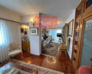 Living room of Flat for sale in Lugo Capital  with Heating, Parquet flooring and Terrace