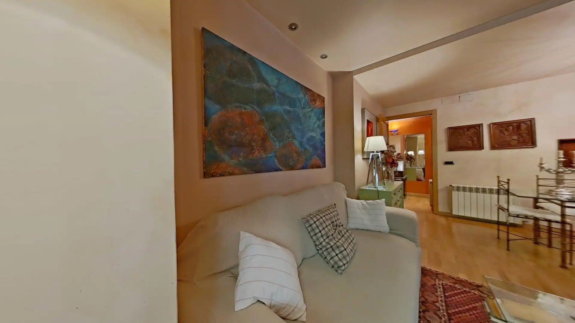 Sala d'estar de Pis en venda en Barcelona amb Aire condicionat i Calefacció