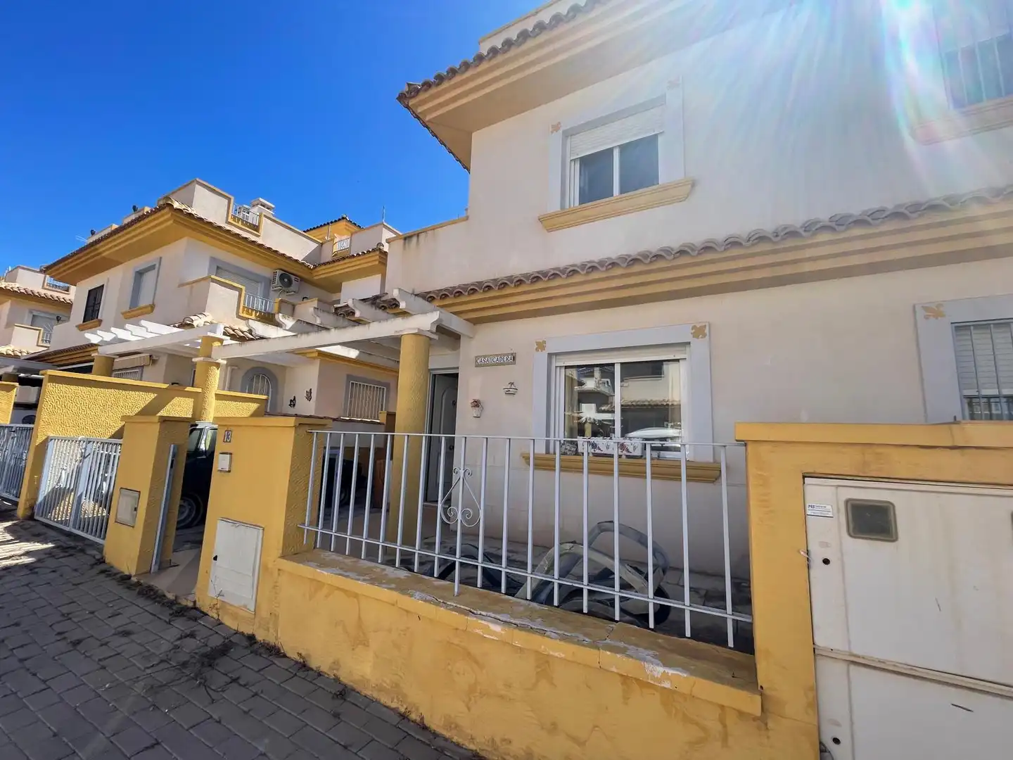 Vista exterior de Casa adosada en venta en Murcia con Aire acondicionado, Jardín privado y Terraza
