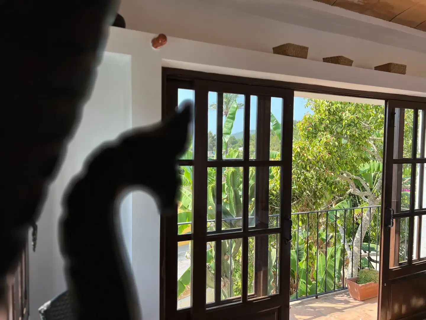Balcony of Houses for sale in Sant Antoni de Portmany  with Air Conditioner, Heating and Private garden