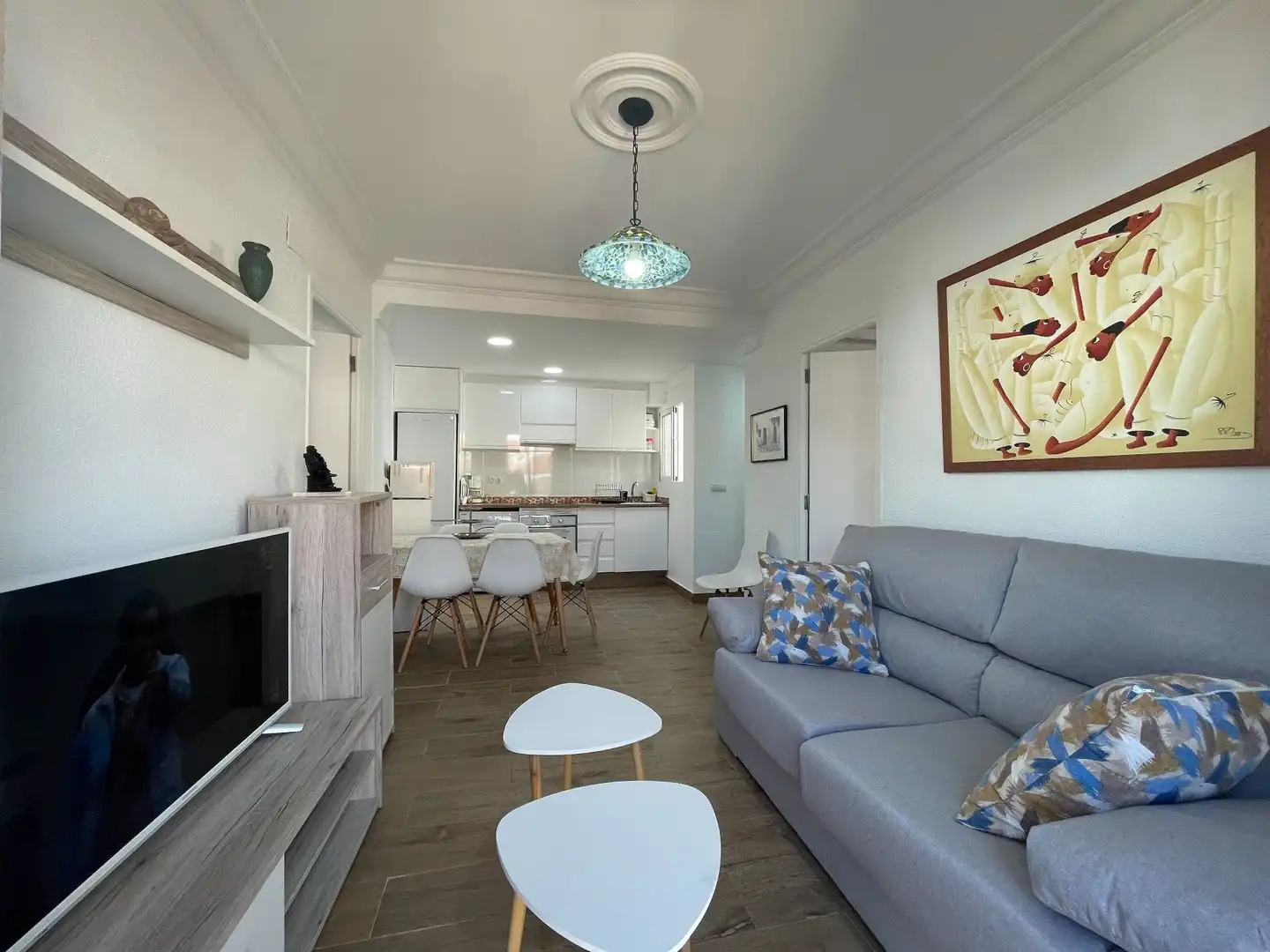 Living room of Flat for rent in Castellón de la Plana / Castelló de la Plana  with Terrace and Furnished