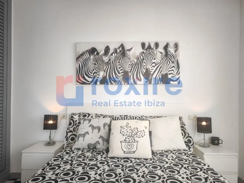 Bedroom of Apartments for rent in Sant Josep de sa Talaia  with Air Conditioner, Furnished and Washing machine