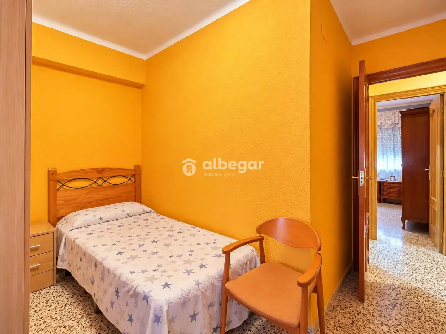 Schlafzimmer von Wohnung zum Verkauf in Valencia mit Klimaanlage, Terrasse und Möbliert
