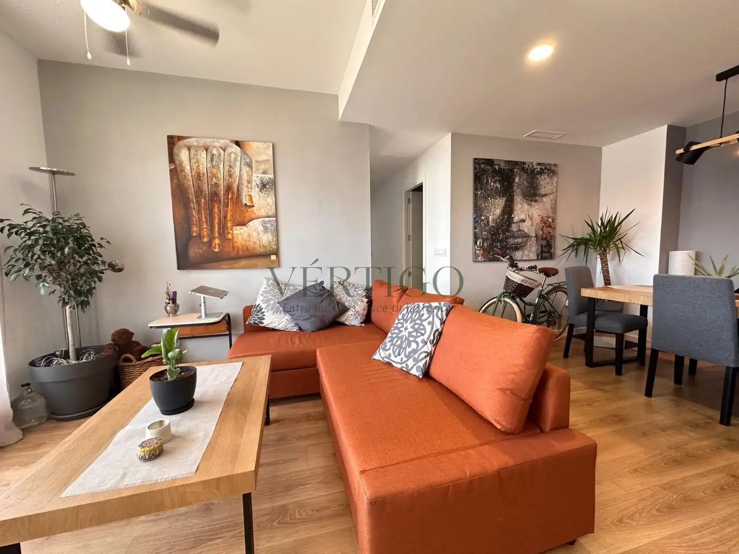 Wohnzimmer von Wohnung zum Verkauf in Dos Hermanas mit Klimaanlage, Heizung und Terrasse
