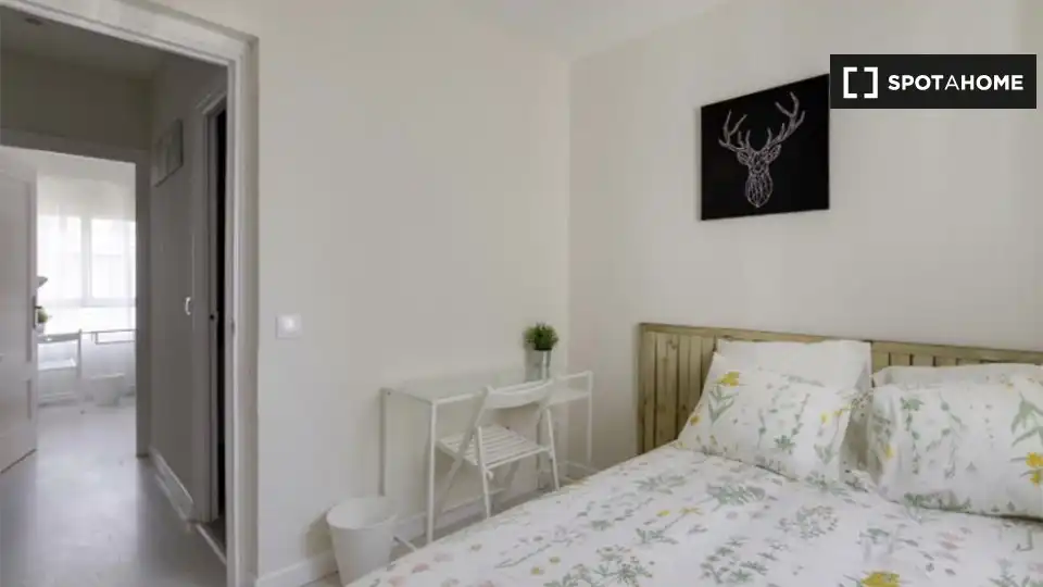 Habitación de Piso de alquiler en Madrid con Aire acondicionado, Calefacción y Amueblado