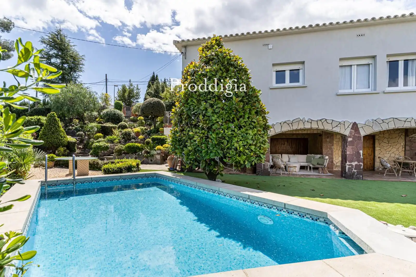 Jardín de Casa o chalet de alquiler en Sant Cugat del Vallès con Aire acondicionado, Calefacción y Piscina