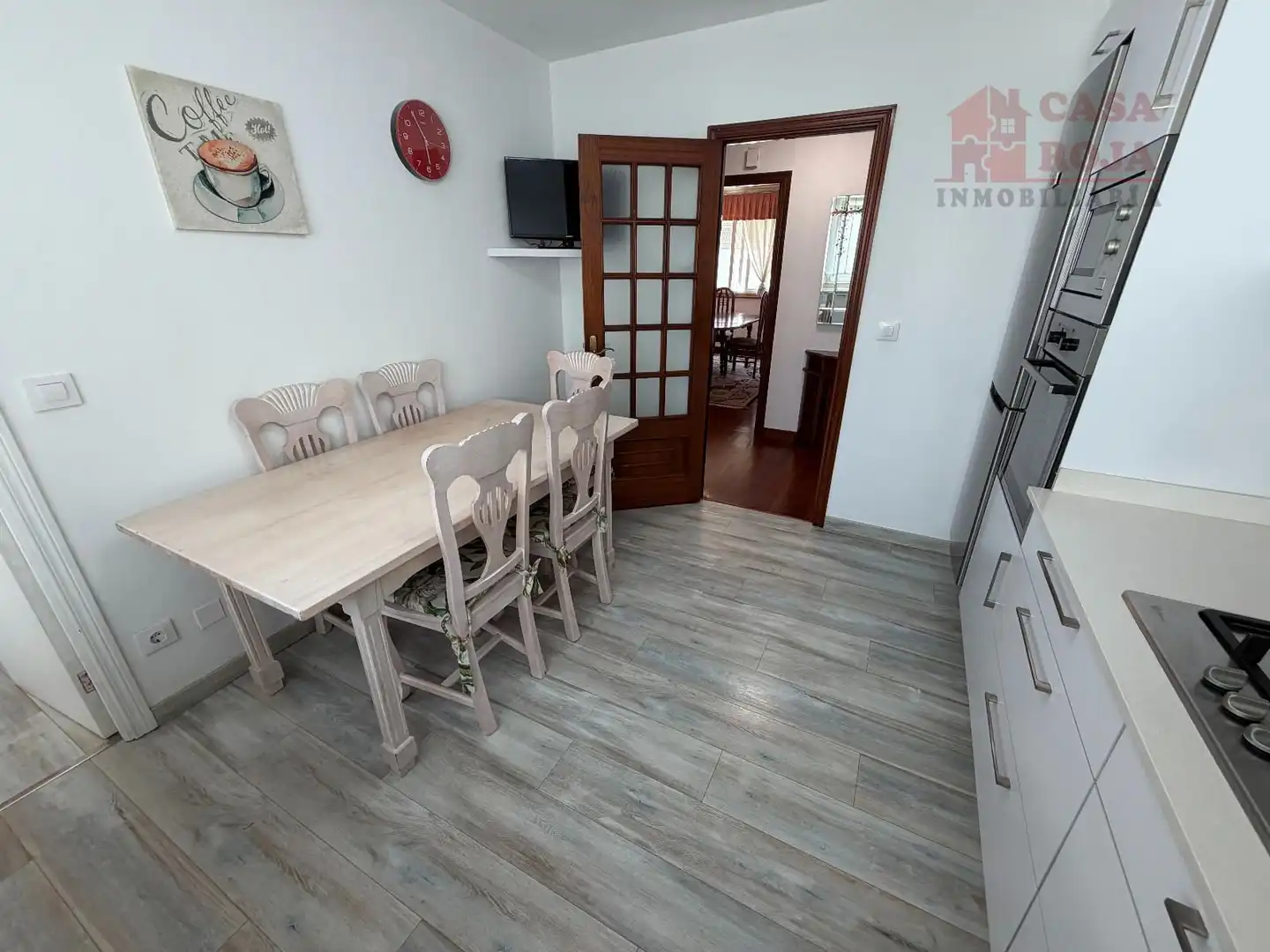 Dining room of Flat for sale in Cangas   with Heating, Parquet flooring and Washing machine