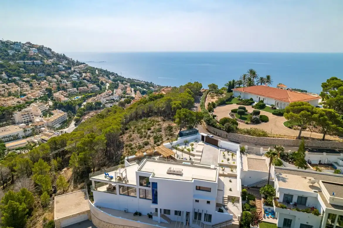 Vista exterior de Casa o chalet en venta en Altea con Aire acondicionado, Calefacción y Jardín privado