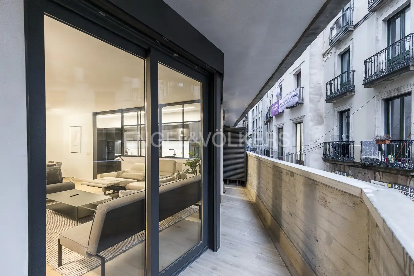 Terrasse von Wohnung zur Miete in Barcelona mit Klimaanlage, Heizung und Parkett