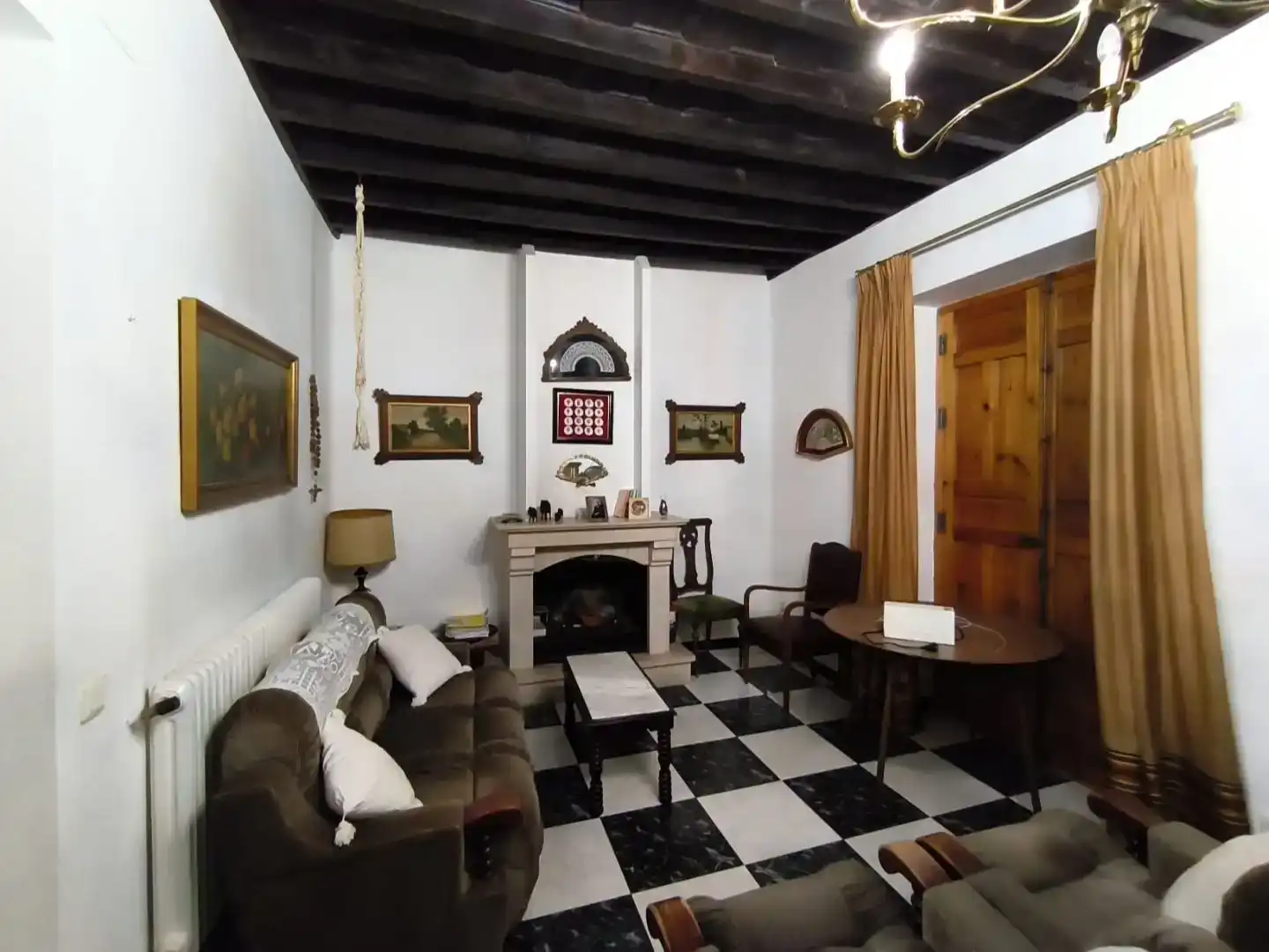 Sala de estar de Casa adosada en venta en Almagro con Trastero y Balcón