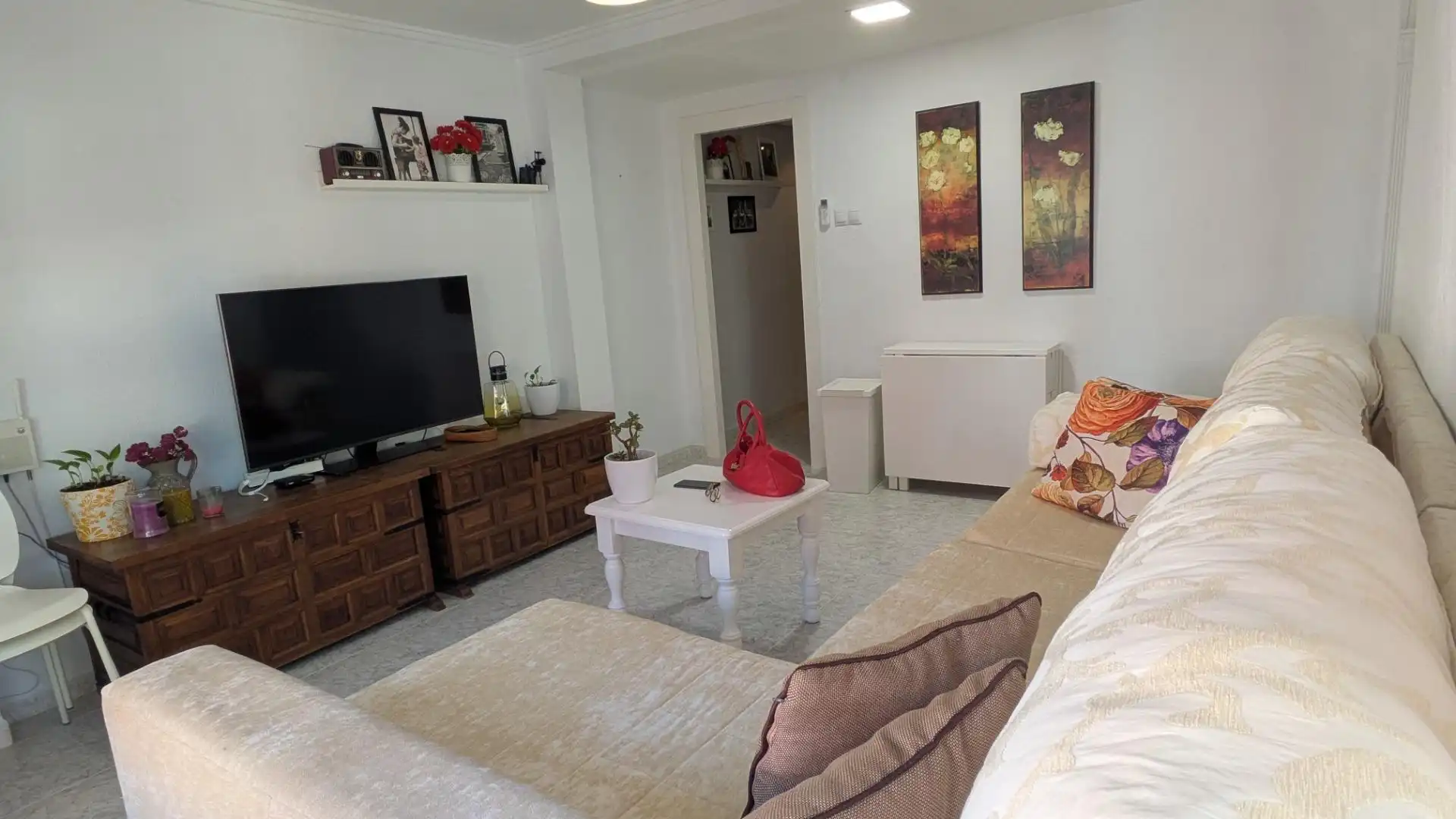 Living room of Flat for rent in Valencia  with Air Conditioner