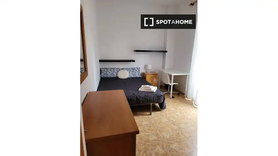 Bedroom of Flat for share in Las Palmas de Gran Canaria  with Air Conditioner, Terrace and Furnished