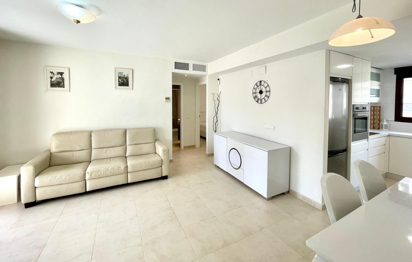 Living room of Apartment for sale in Calpe / Calp  with Air Conditioner, Heating and Private garden