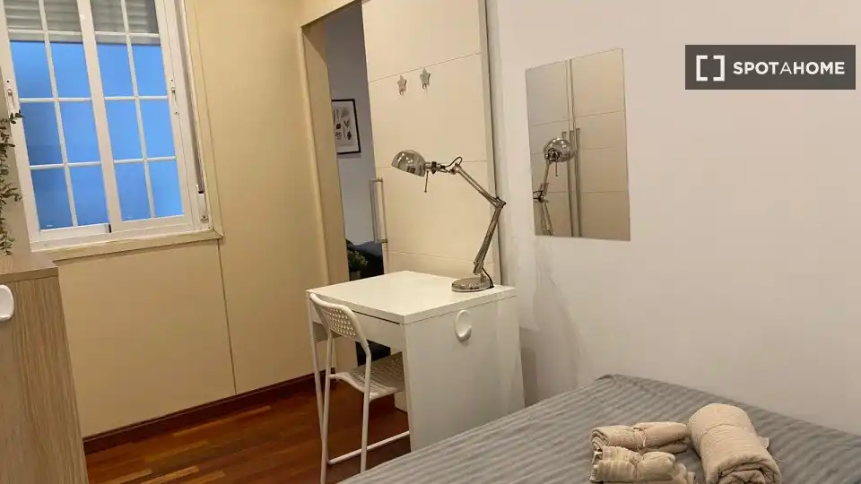 Bedroom of Flat for rent in Madrid  with Air Conditioner, Heating and Furnished