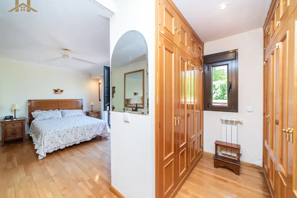 Bedroom of Detached homes for sale in Villanueva del Pardillo  with Air Conditioner, Heating and Private garden