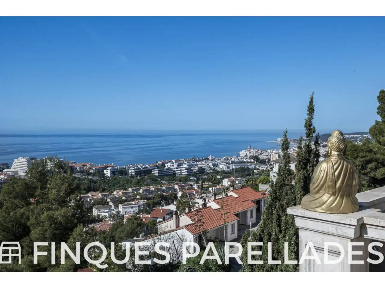 Exterior view of Houses for sale in Sitges  with Terrace and Swimming Pool