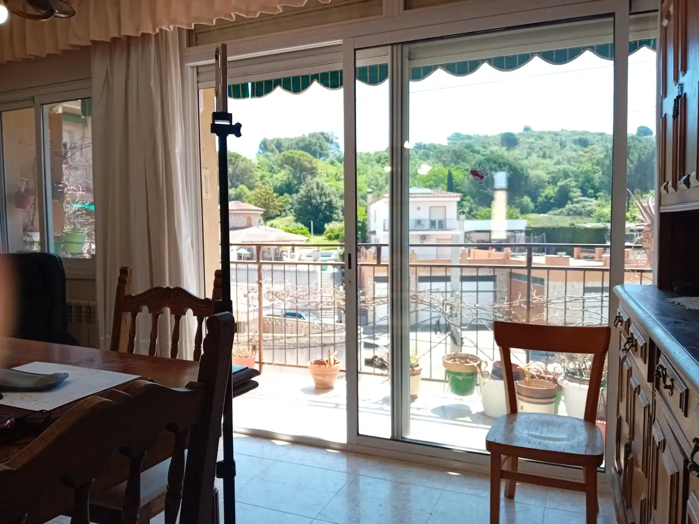 Terraza de Piso en venta en Girona con Calefacción, Terraza y Amueblado