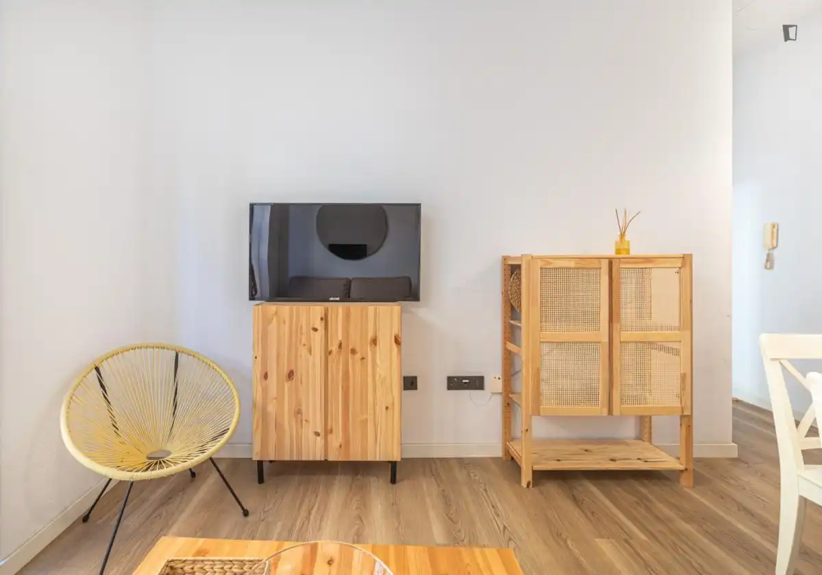 Sala d'estar de Apartament de lloguer en Málaga amb Aire condicionat, Moblat i Forn
