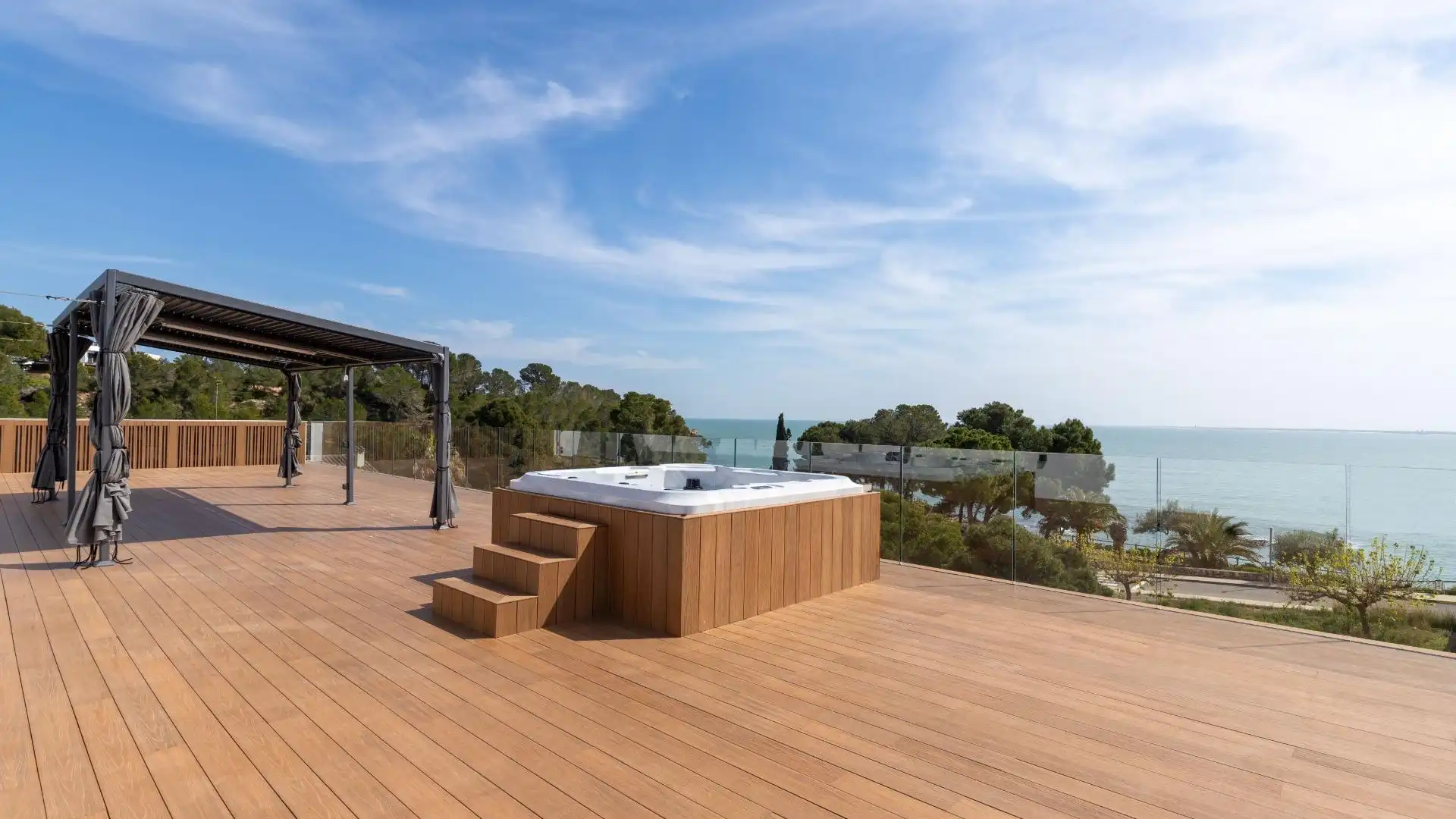 Terraza de Casa o chalet en venta en L'Ampolla con Aire acondicionado, Jardín privado y Terraza