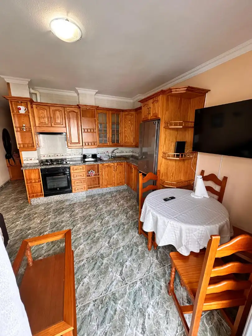 Cocina de Piso de alquiler en Puerto de la Cruz con Amueblado y Balcón
