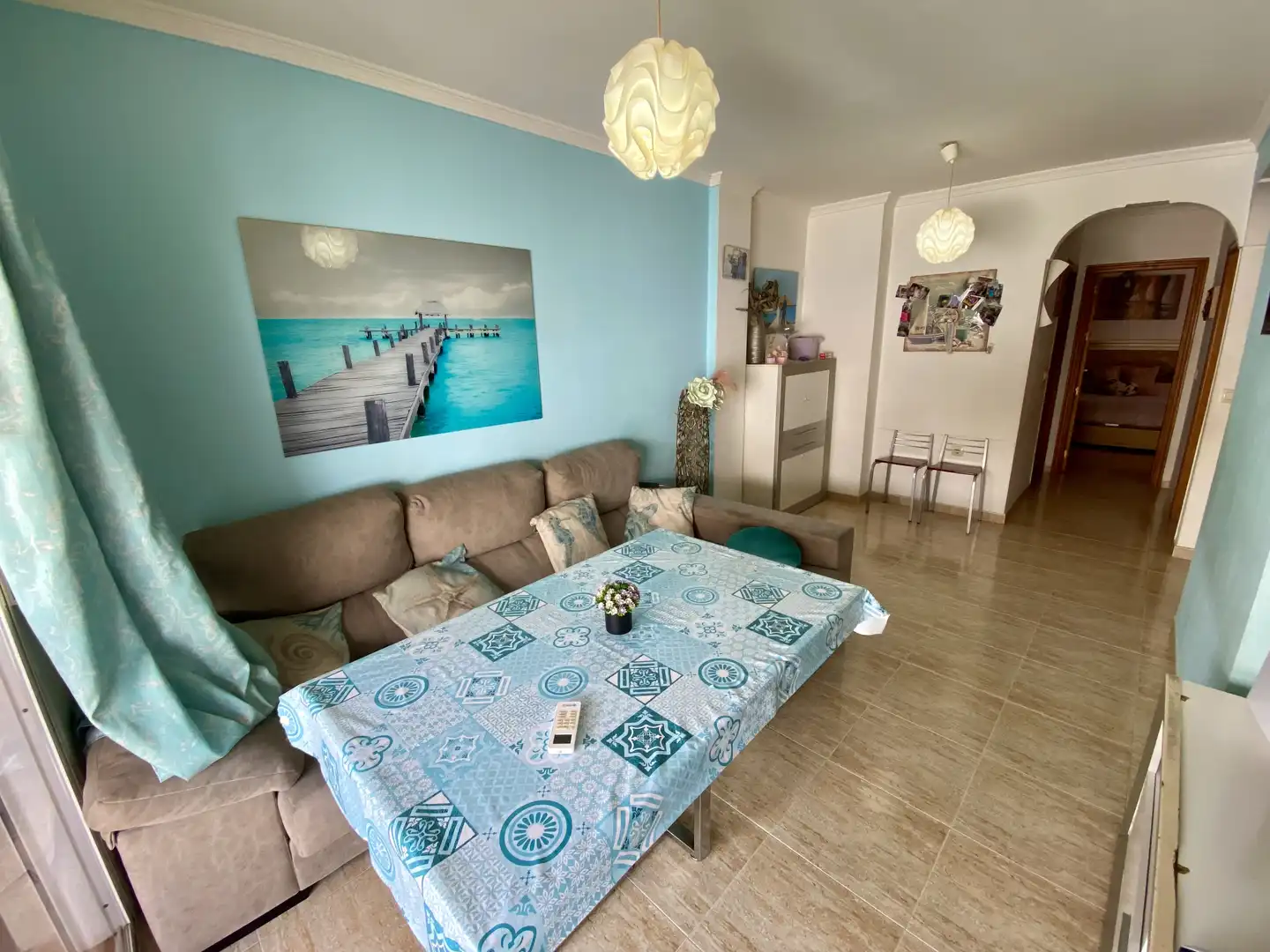 Sala de estar de Apartamento en venta en Carboneras con Aire acondicionado, Calefacción y Amueblado