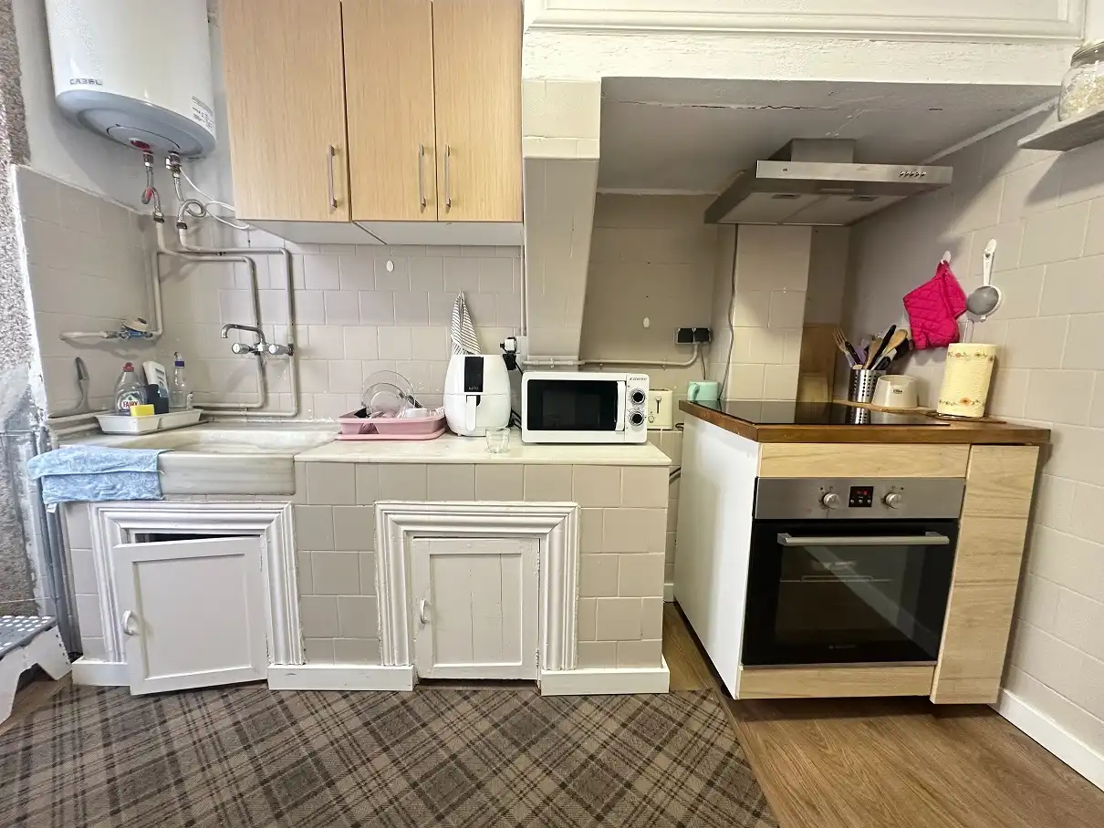 Cocina de Casa o chalet en venta en Santiago de Compostela  con Calefacción, Terraza y Amueblado