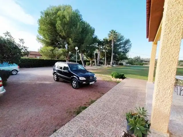 Parking of Houses for sale in Alicante / Alacant  with Private garden, Terrace and Swimming Pool