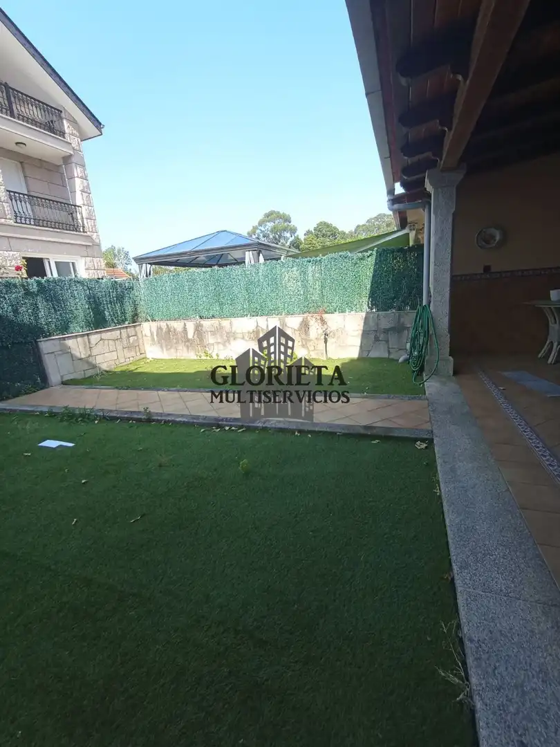Jardín de Casa adosada en venta en Baiona con Calefacción, Parquet y Terraza