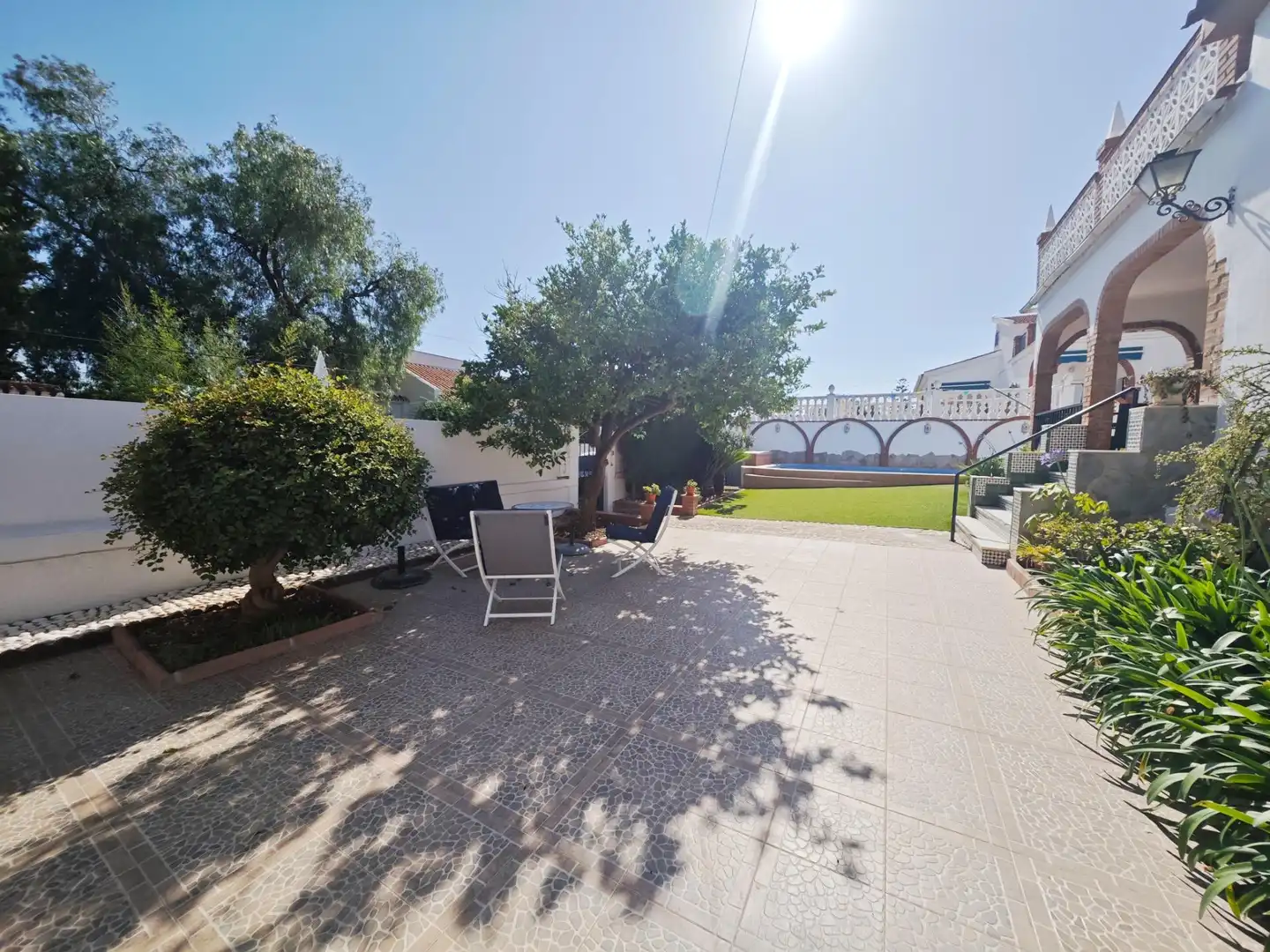 Terrasse von Haus oder Chalet zur Miete in Alhaurín de la Torre mit Klimaanlage, Heizung und Privatgarten
