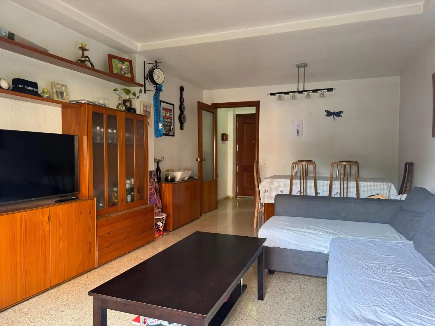 Sala d'estar de Pis en venda en Murcia amb Aire condicionat, Jardí privat i Balcó