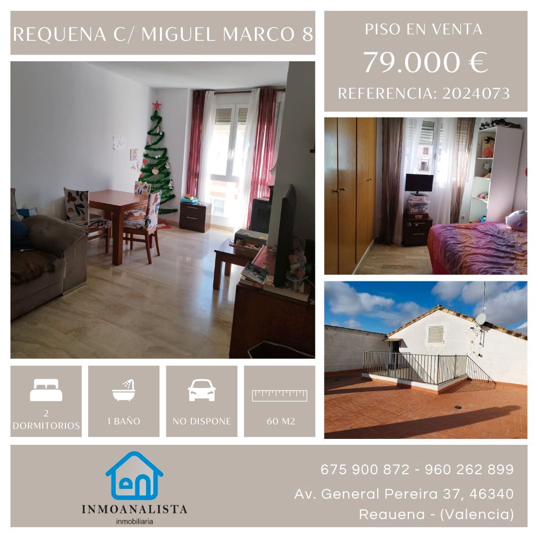 Exterior view of Flat for sale in Requena  with Heating and Terrace