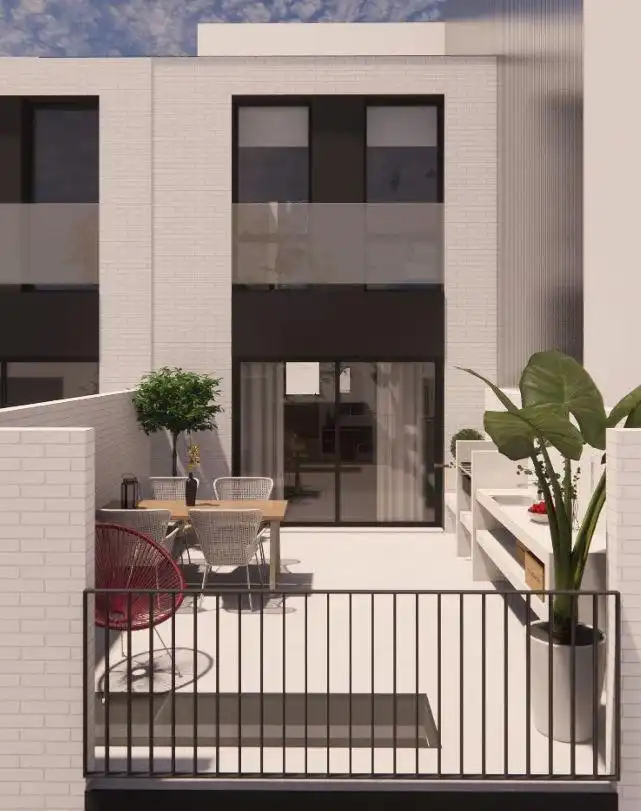 Terraza de Casa o chalet en venta en Sabadell con Jardín privado, Parquet y Terraza