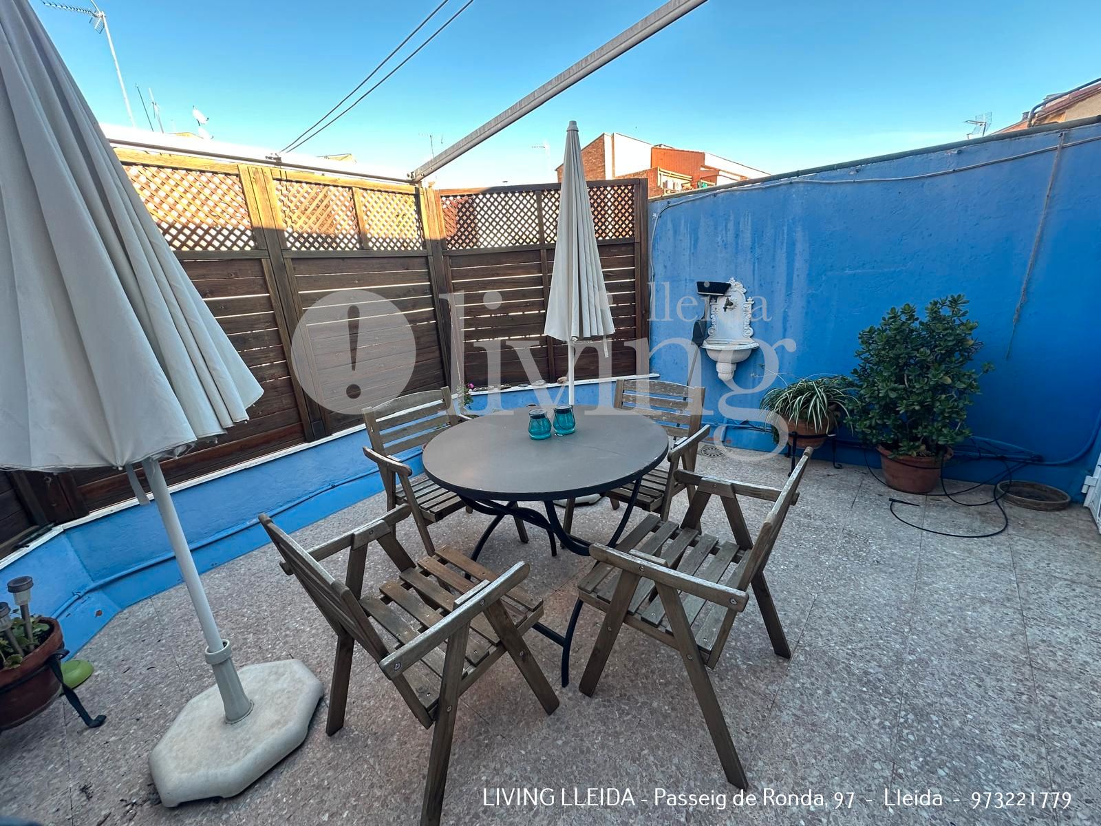 Terrace of Flat for sale in  Lleida Capital  with Air Conditioner, Heating and Parquet flooring