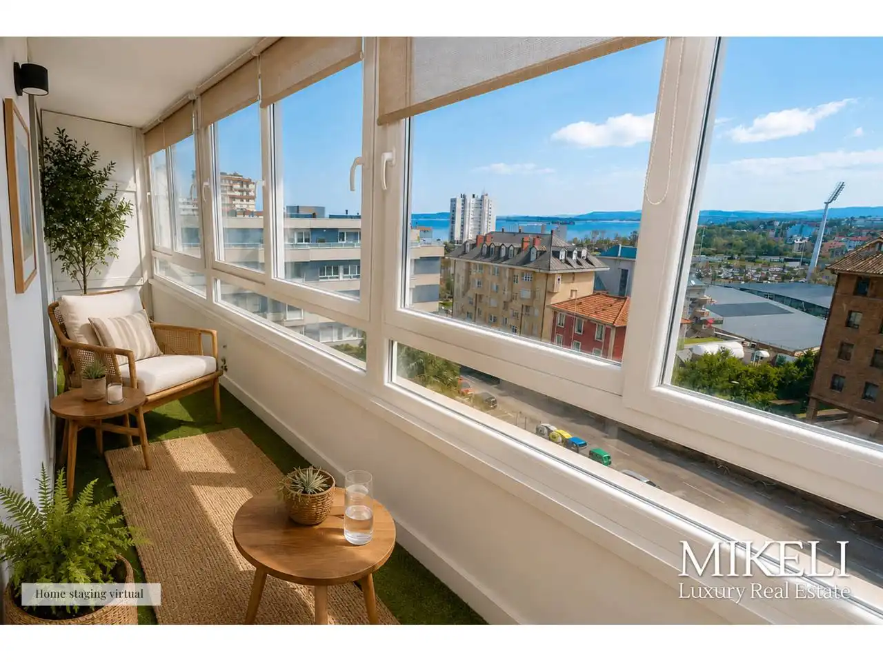 Balcony of Flat for sale in Santander  with Heating, Parquet flooring and Terrace