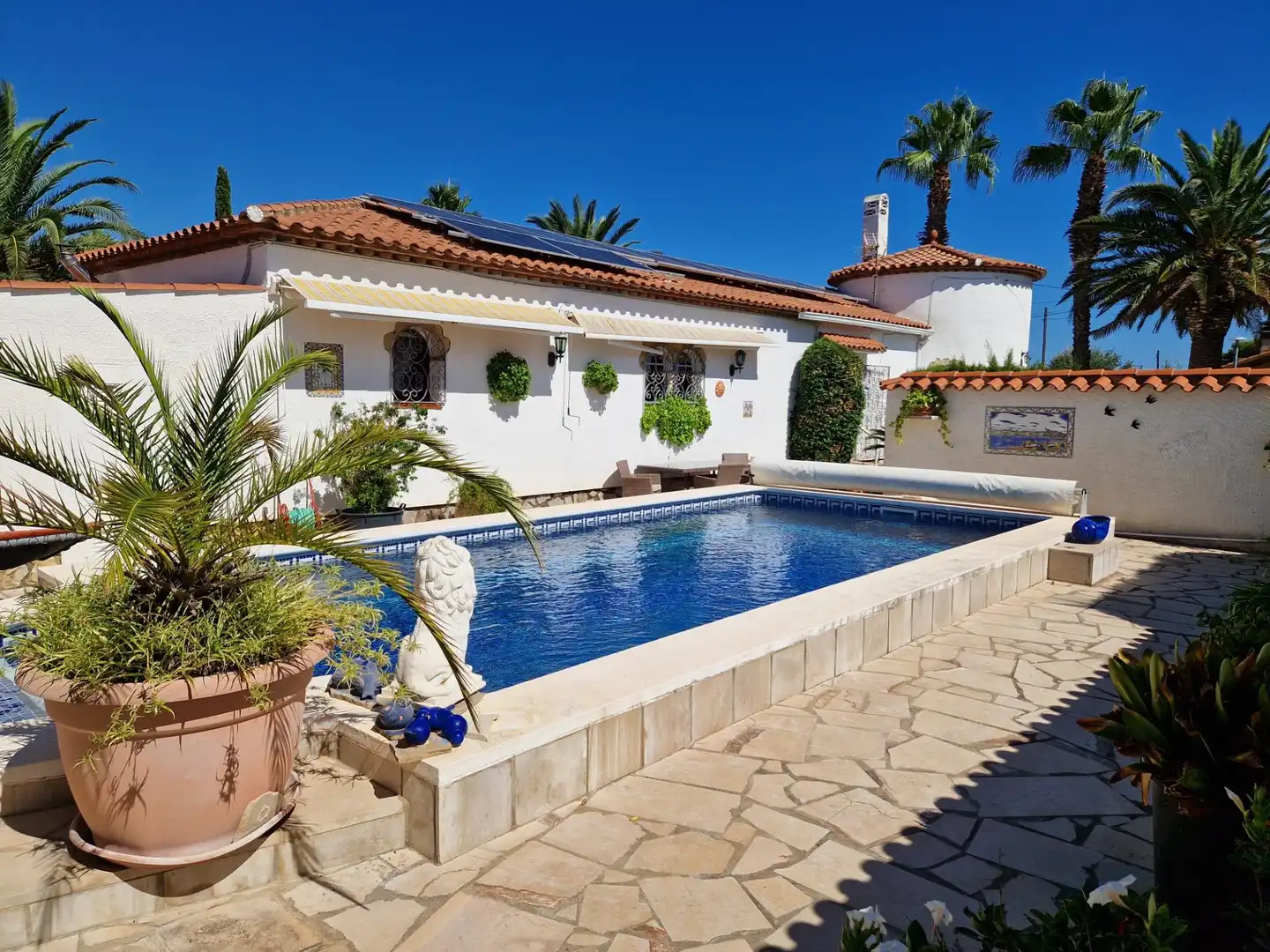 Swimming pool of Houses for sale in Mont-roig del Camp  with Heating, Private garden and Storage room