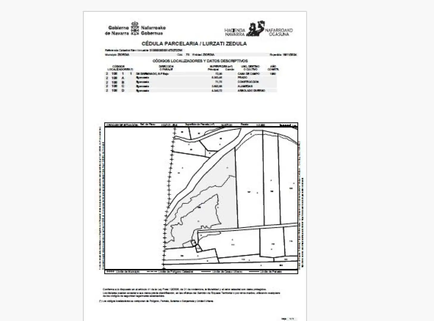 Terreno en venta en Ziordia