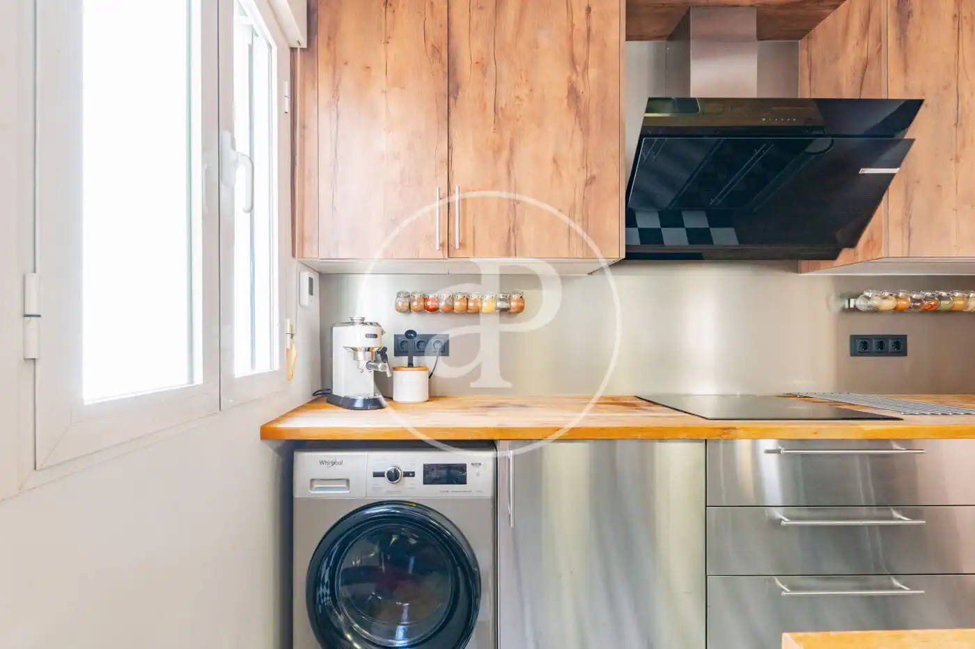 Cocina de Ático en venta en Madrid con Aire acondicionado y Terraza