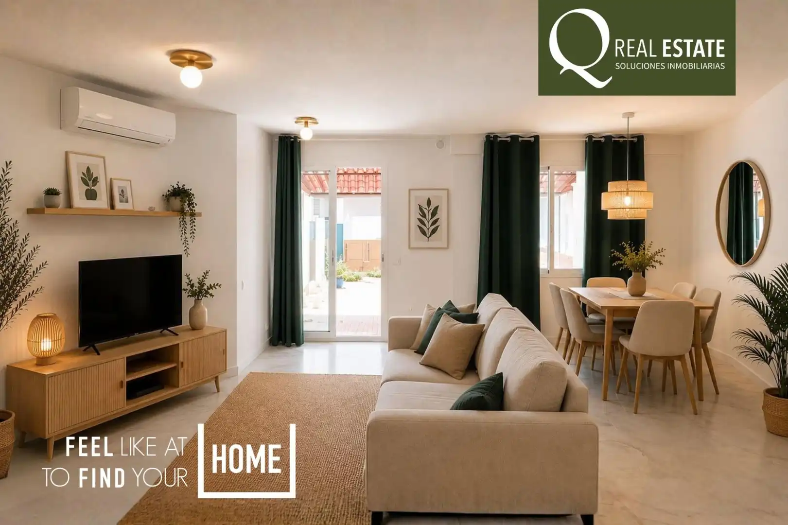 Wohnzimmer von Haus oder Chalet zur Miete in Alicante / Alacant mit Klimaanlage, Heizung und Privatgarten
