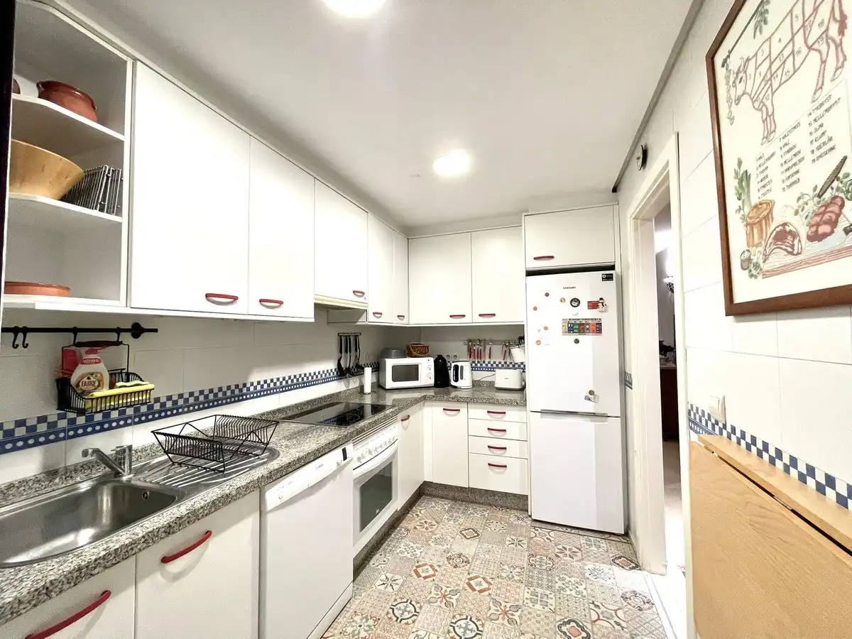 Kitchen of Flat for sale in Marbella  with Air Conditioner, Terrace and Storage room