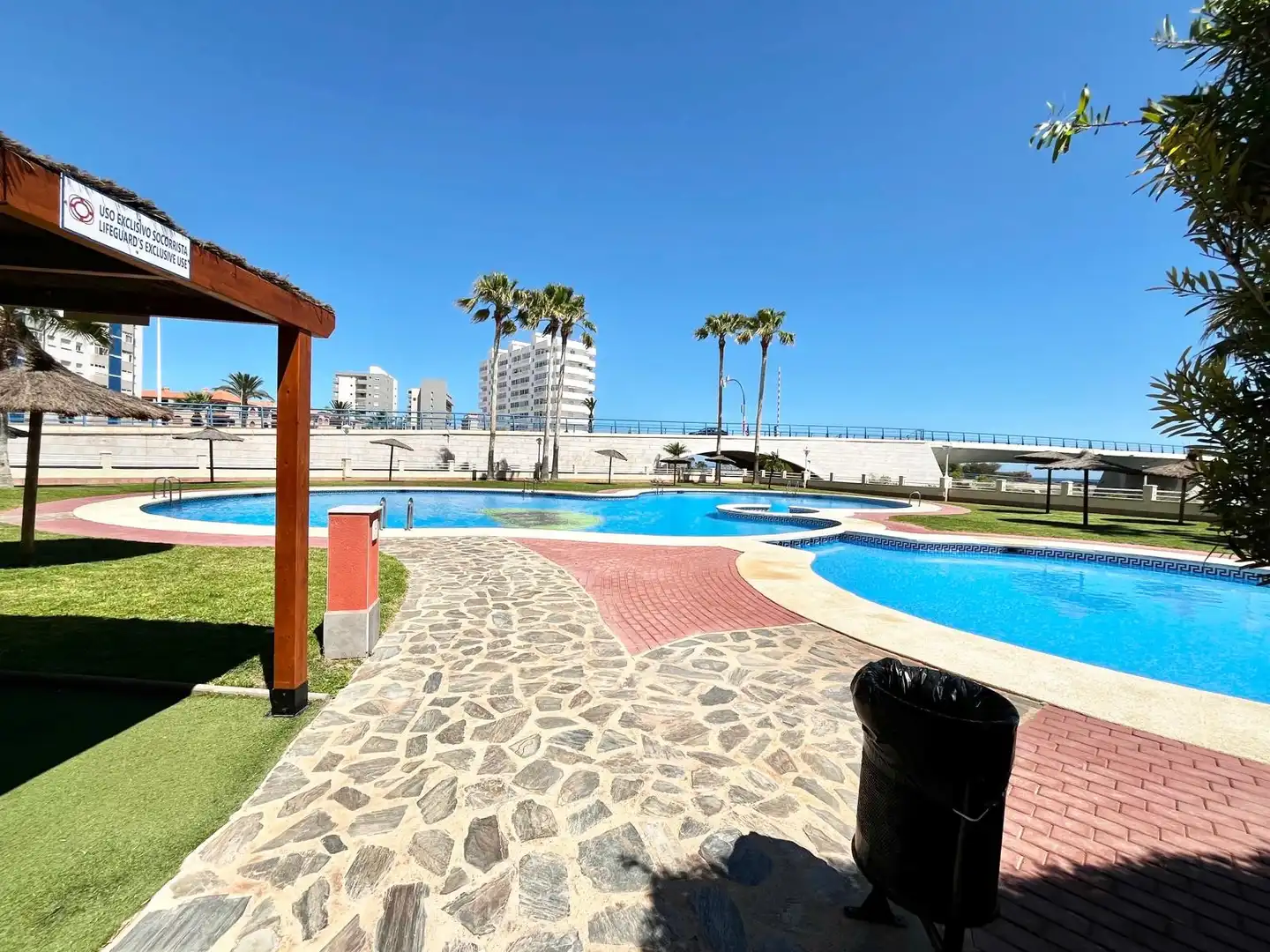 Swimming pool of Apartments for rent in La Manga del Mar Menor  with Heating, Terrace and Furnished