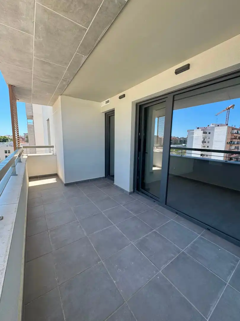 Terraza de Piso de alquiler en Valencia con Aire acondicionado, Calefacción y Parquet