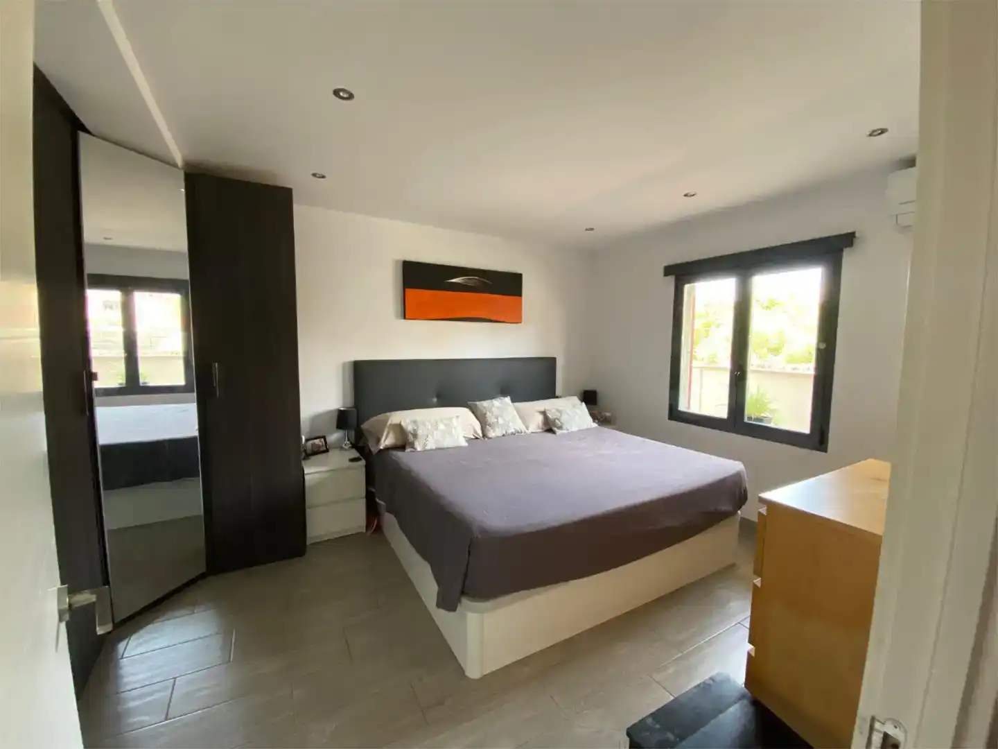 Schlafzimmer von Wohnung zum Verkauf in  Palma de Mallorca mit Klimaanlage, Privatgarten und Abstellraum