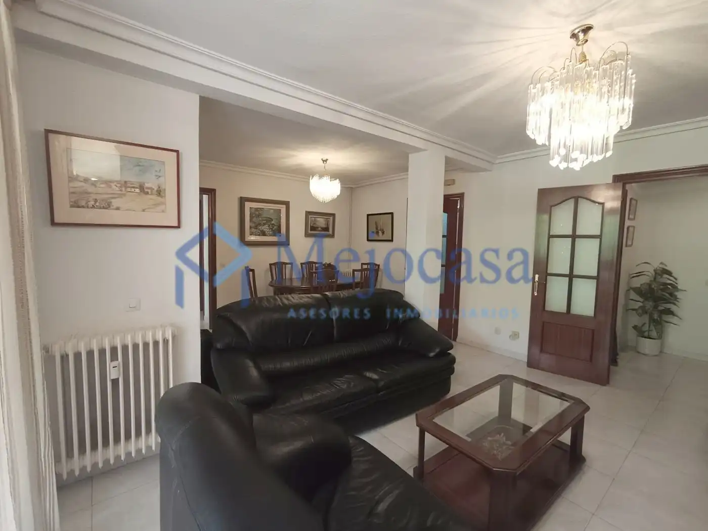 Sala de estar de Piso en venta en Madrid con Calefacción, Jardín privado y Terraza