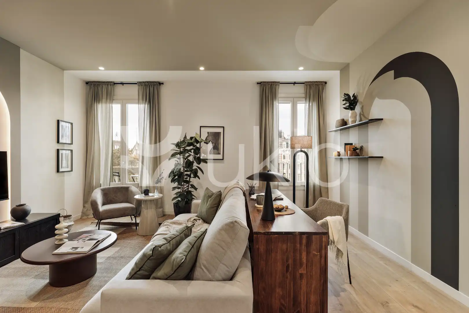 Apartamento con terraza en alquiler en Gran Via de les Corts Catalanes, imagen 7