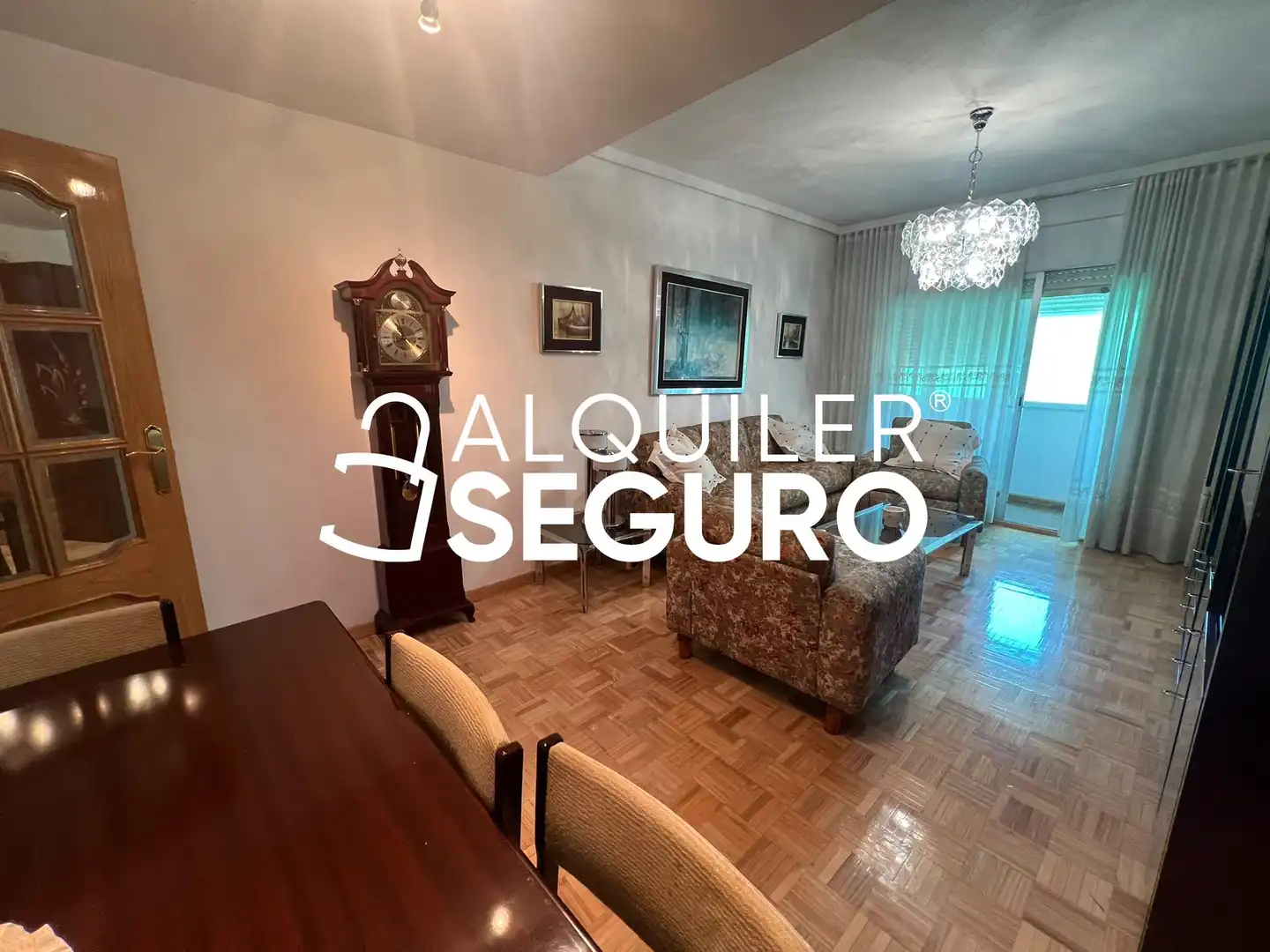 Sala de estar de Piso de alquiler en Madrid con Calefacción y Amueblado