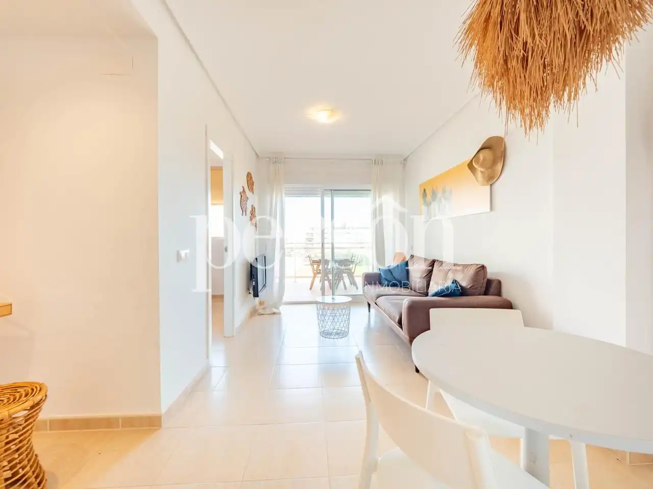 Wohnzimmer von Wohnung zum Verkauf in Moncofa mit Klimaanlage, Heizung und Terrasse