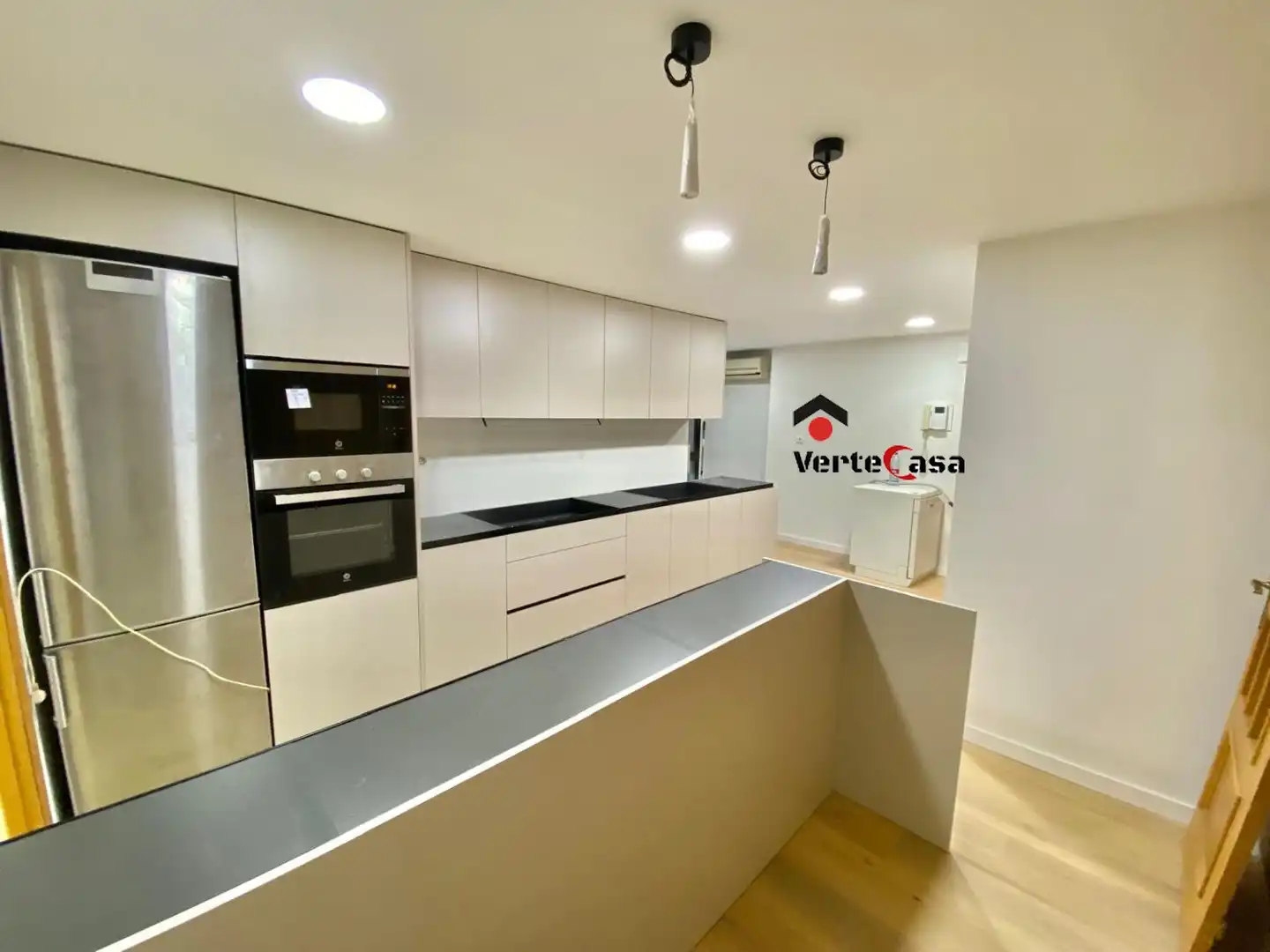 Cocina de Piso de alquiler en Valencia con Aire acondicionado, Calefacción y Parquet
